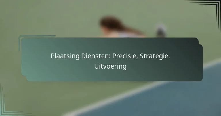 Plaatsing Diensten: Precisie, Strategie, Uitvoering
